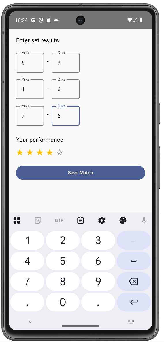 PadelWatch screenshot 2